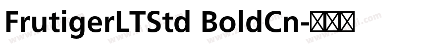 FrutigerLTStd BoldCn字体转换